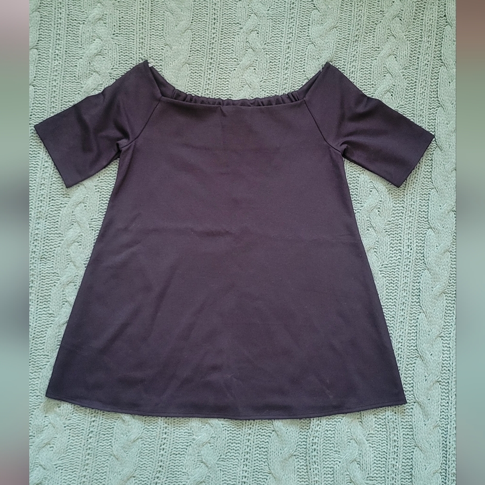 The Nines by HATCH Off-Shoulder Black Top